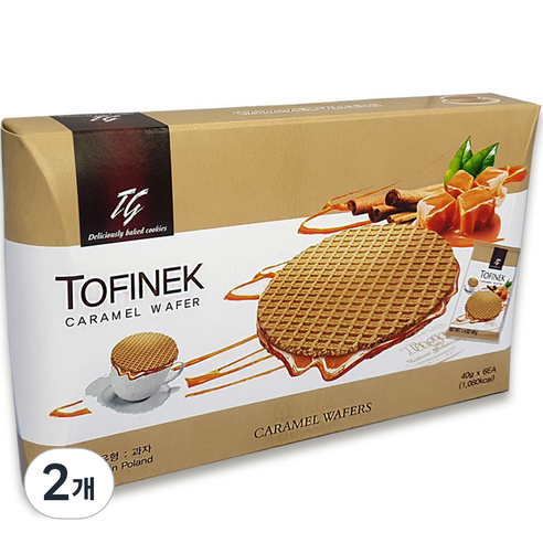 타고 하늘처럼 폴란드 토피넥 카라멜 와플 6p, 240g, 2개