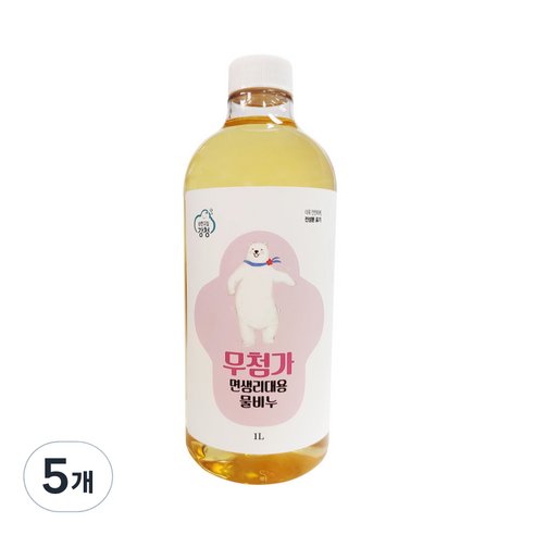 면생리대용 물비누 본품, 1L, 5개