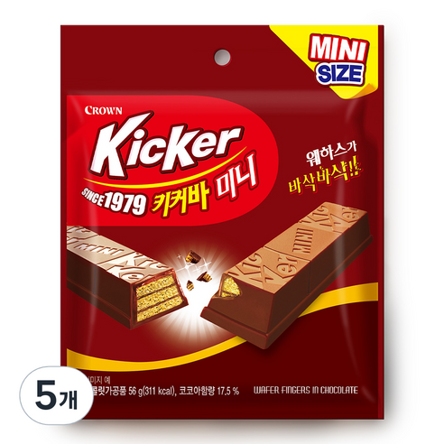 크라운 키커바 미니, 56g, 5개