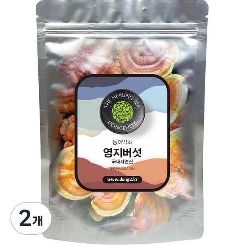 동이약초 자연산 영지버섯 통, 150g, 2개