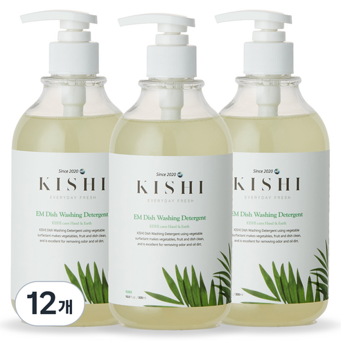 키쉬 1종 주방 앤 젖병세제, 500ml, 12개
