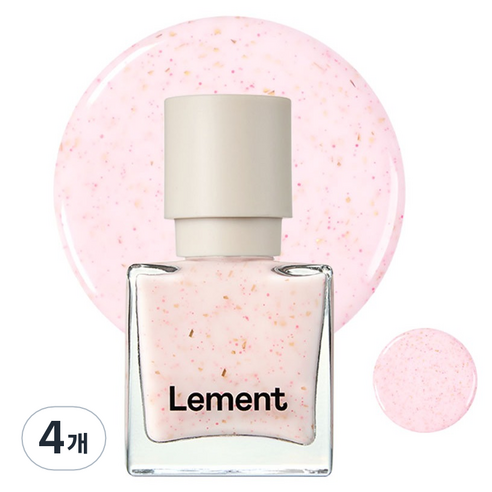 르멘트 컬러 네일, 42 핑크 글레이즈드 글라스, 9.5ml, 4개