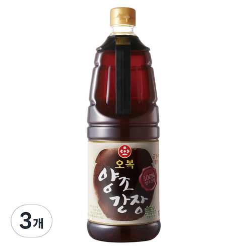 오복 양조 왕표간장, 1.7L, 3개