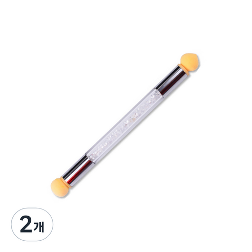 DM 알럽뷰 네일 그라디언트 스펀지봉, 화이트, 2개