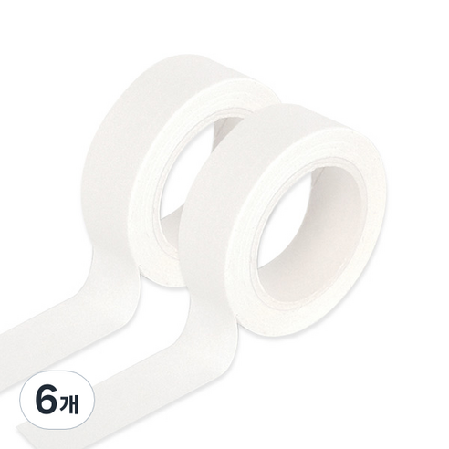 모노라이크 아르떼 마스킹 테이프, 501 White, 6개