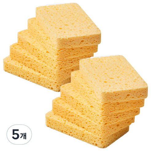 코멧 키친 셀룰로오스 스펀지 수세미, 10개입, 5개