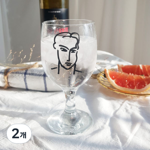 앙리마티스 고블렛잔 남자, 340ml, 2개