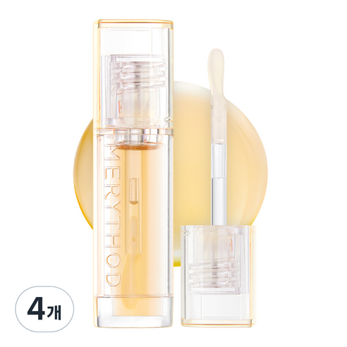 메리쏘드 블링츄 립 오일 3.5ml, 01 허니, 4개