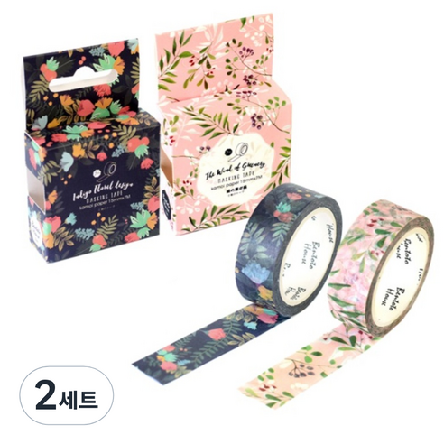라이프포인트 마스킹 테이프 S1011 세트, S1011, S1012, 2세트
