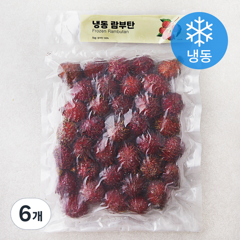 이안 람부탄 (냉동), 1kg, 6개