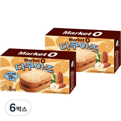 오리온 마켓 오 다쿠아즈, 176g, 6박스