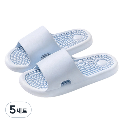언헤브 뉴 컬러 지압 슬리퍼 250, 03 스카이블루, 5세트