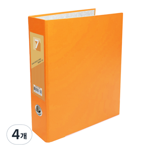 투코비 도노 D링 바인더 3공 A4 7cm, 주황, 4개