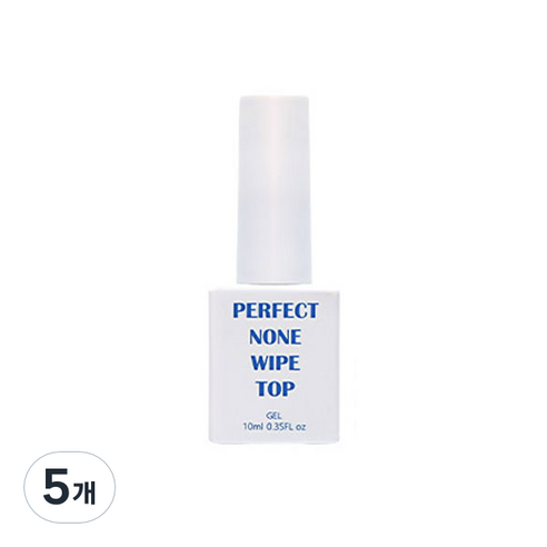 아이빛 네일아트 젬젤 기초 퍼펙트 넌와이퍼 탑젤 10ml, 5개