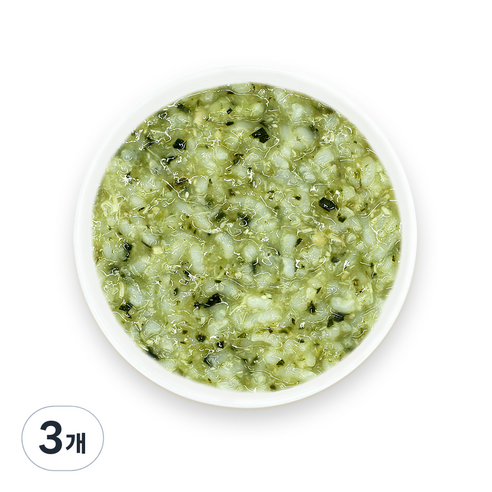 짱죽 실온 이유식 중기, 160g, 3개, 그린야채닭죽