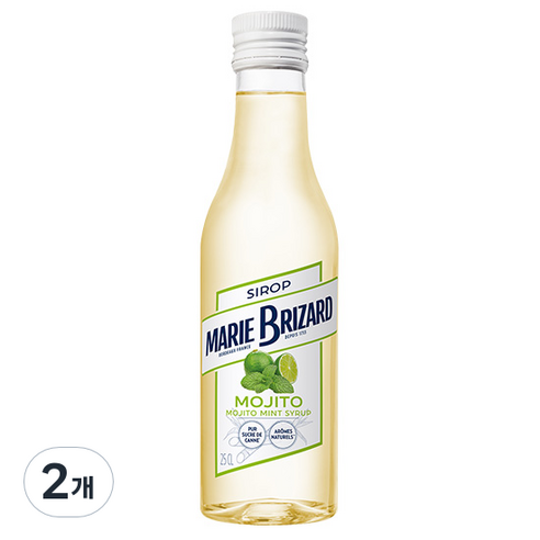 마리브리자드 모히또민트 시럽, 250ml, 2개