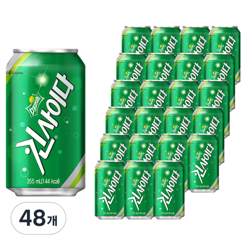 해태htb 스프라이트 킨사이다, 355ml, 48개