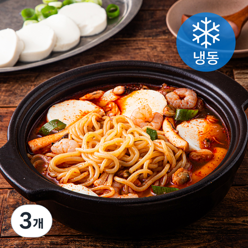 푸딩프렙 해물 쫄면 순두부용 키트 (냉동), 450g, 3개