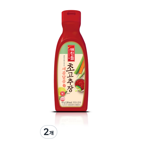 해찬들 새콤달콤 초고추장, 500g, 2개