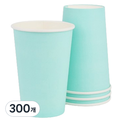 투고팩 종이컵 390ml 민트, 300개
