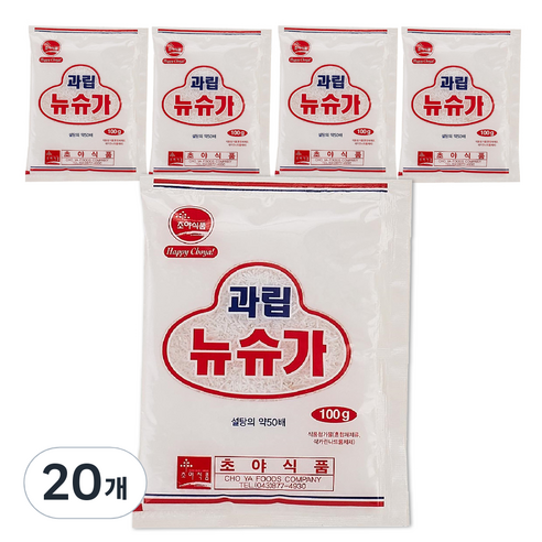 초야식품 과립 뉴슈가, 100g, 20개