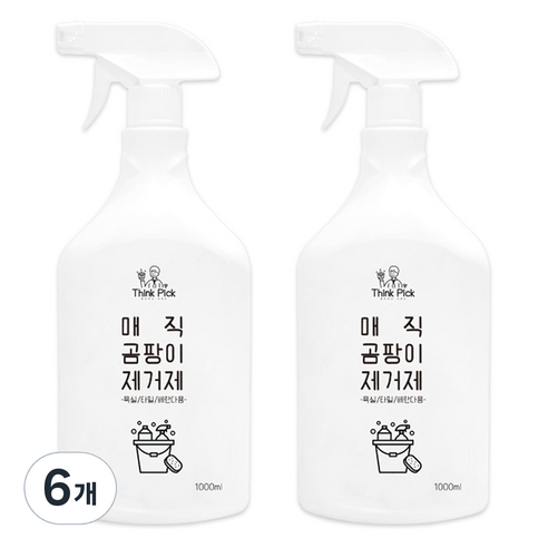 띵크픽 매직 곰팡이 제거제, 6개, 1L