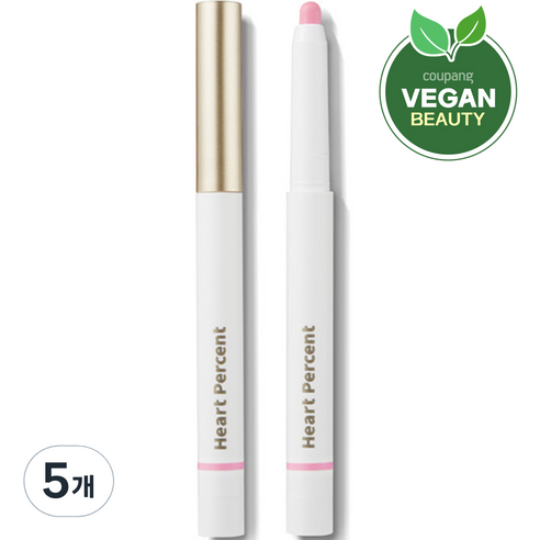 하트퍼센트 도트 온 무드 립펜슬 0.8g, #04.  스트로베리밀크, 5개