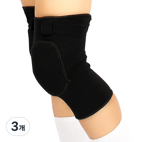 메디슨샵 엑티브 패드 무릎 보호대 05 CB-7731 블랙, 3개