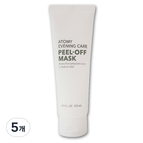 애터미 이브닝 케어 필오프 마스크, 5개, 120ml