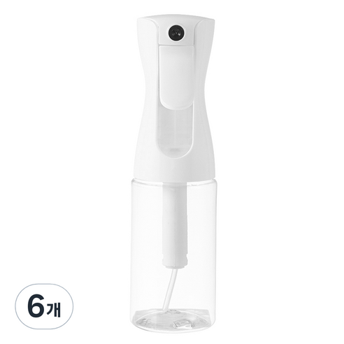 코멧 안개분사 분무기 160ml, 클리어 화이트, 6개