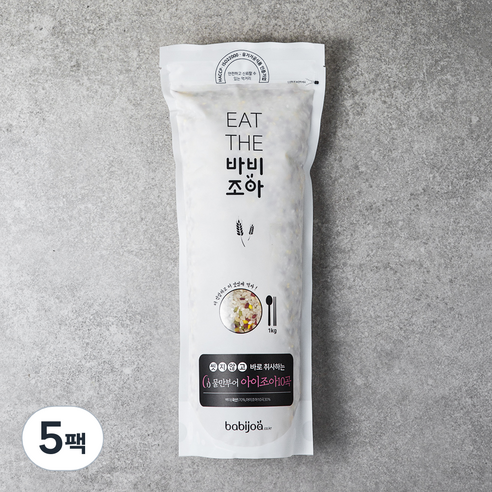 바비조아 물만부어 아이조아10곡, 1kg, 5팩