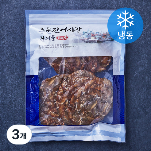 주문진어시장건어물 맛있게 구운 쫄깃 쥐포 (냉동), 300g, 3개