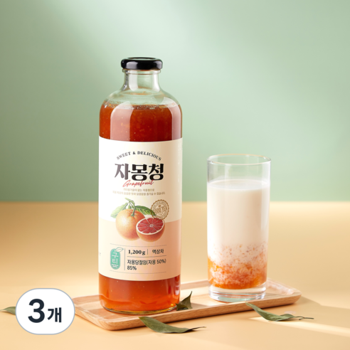 구티 자몽청, 1.2kg, 1개입, 3개