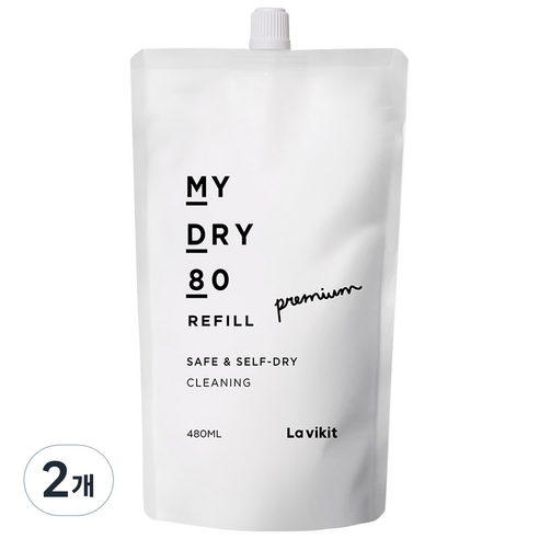 라비킷 마이 드라이80 홈드라이세제 리필, 2개, 480ml