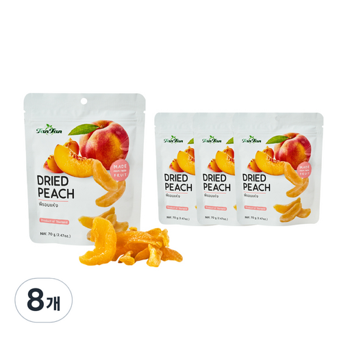탄탄 건복숭아, 70g, 8개