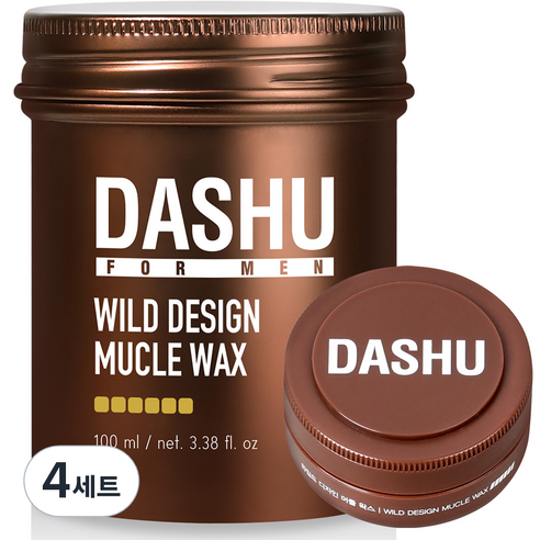 다슈 포 맨 프리미엄 와일드 디자인 머클 헤어왁스 100ml + 15ml, 4세트
