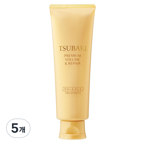 츠바키 프리미엄 볼륨 & 리페어 트리트먼트 까멜리아, 160g, 5개