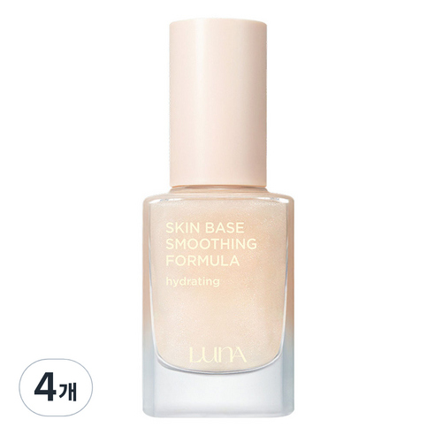[비건뷰티] 루나 스킨 베이스 스무딩 포뮬라, 하이드레이팅, 30ml, 4개