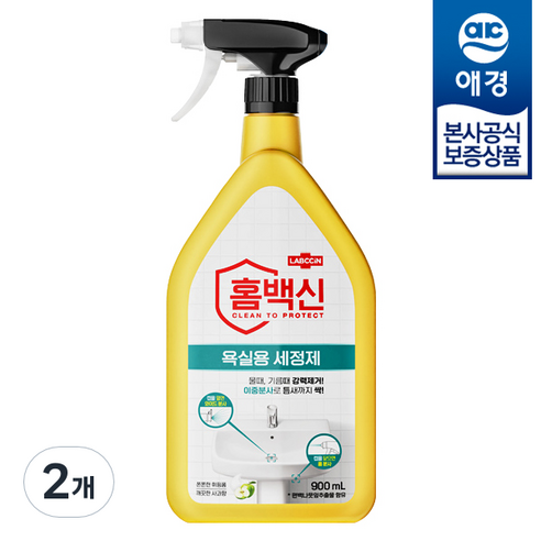 랩신 홈백신 욕실용 세정제, 900ml, 2개