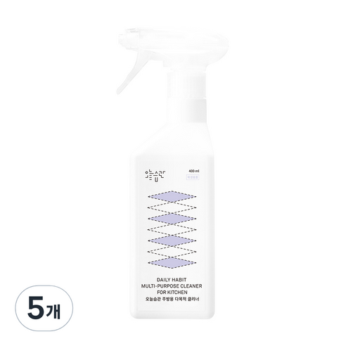 오늘습관 주방용 다목적 클리너, 400ml, 5개