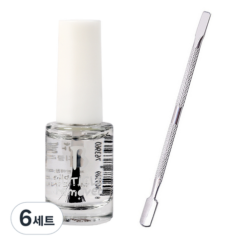 메이브라운 셀프네일 네일케어세트 큐티클 리무버 5ml + 푸셔, 큐티클리무버 5ml + 푸셔, 6세트