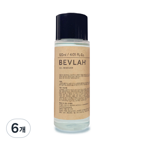 비블라 젤 리무버, 120ml, 6개