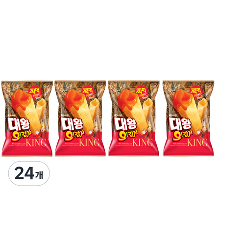 오감자 대왕 찍먹 크리미칠리소스맛, 65g, 24개