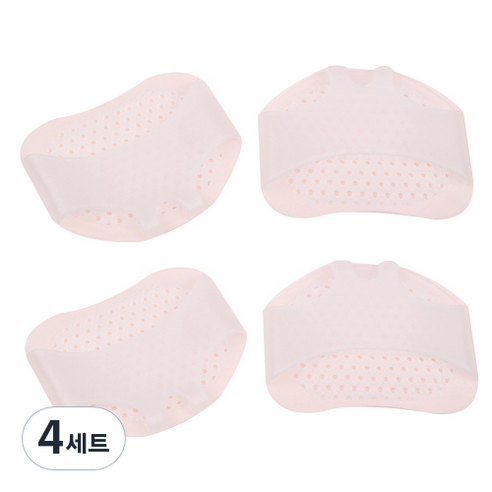 실리콘 발앞꿈치 보호 쿠션 좌 + 우 세트, 4세트