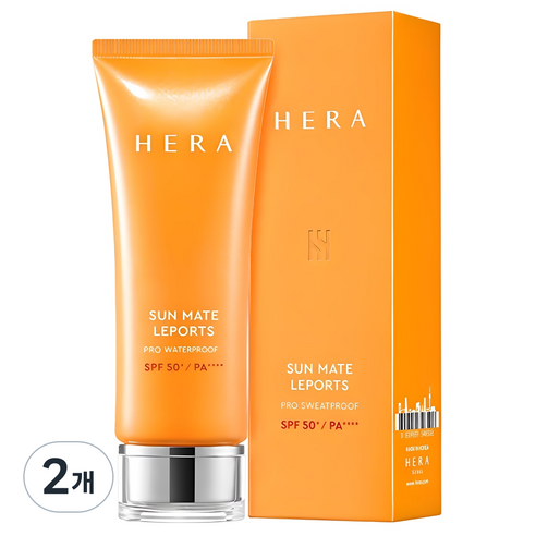 헤라 선메이트 레포츠 프로 워터프루프 선크림 SPF50+ PA++++, 70ml, 2개
