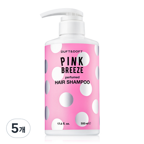 더프트앤도프트 퍼퓸드 샴푸 핑크브리즈, 500ml, 5개