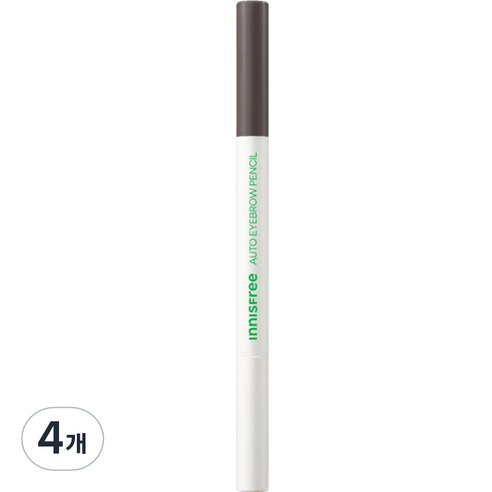 이니스프리 납작 아이브로우 펜슬 0.3g, 4 애쉬 브라운, 4개