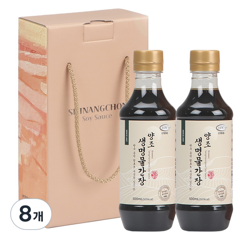 신앙촌 양조 생명물간장 기쁨 2호, 500ml, 8개