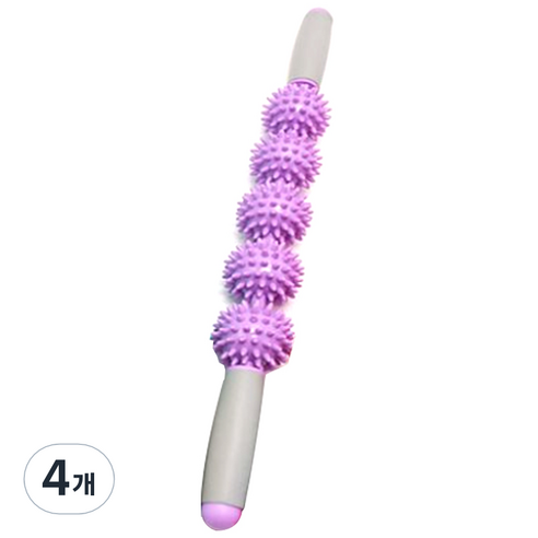 민민월드 5단 지압 마사지바, 퍼플, 4개