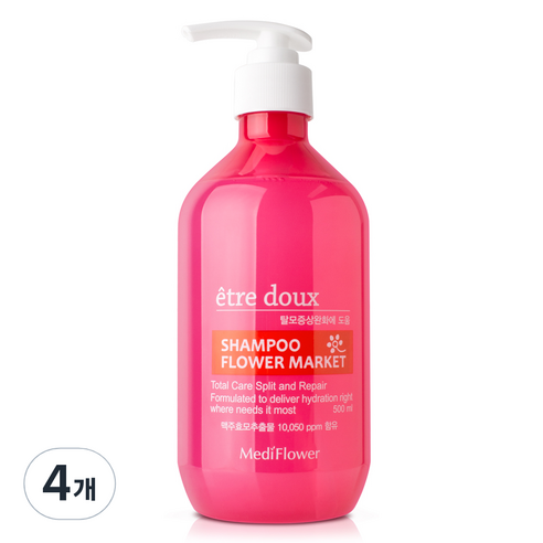메디플라워 에트투스 플라워 마켓 샴푸, 4개, 500ml